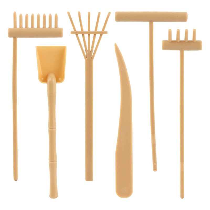 Plastic Mini Zen Garden Rake Tools, Zen Garden Tool Set