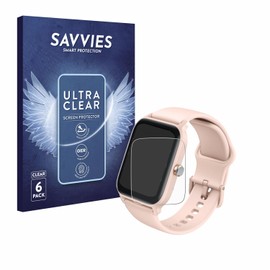 Savvies 6 Pack Screen Protector compatible with Gydom IDW13 1.8" Protection Film Clear