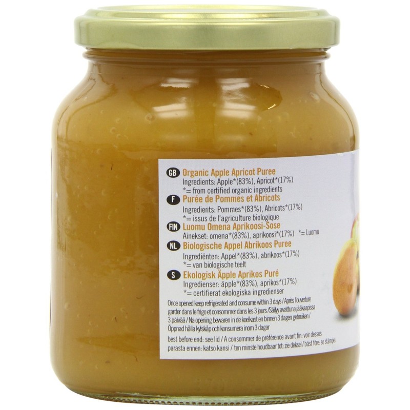 Biona Org Apple Apricot Puree 350g X 6 (Pack of
