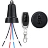 YETOR Waterproof Remote Switch,Mini Wireless Switch 5V/12V/48V/10A Relay,with 328FT Long