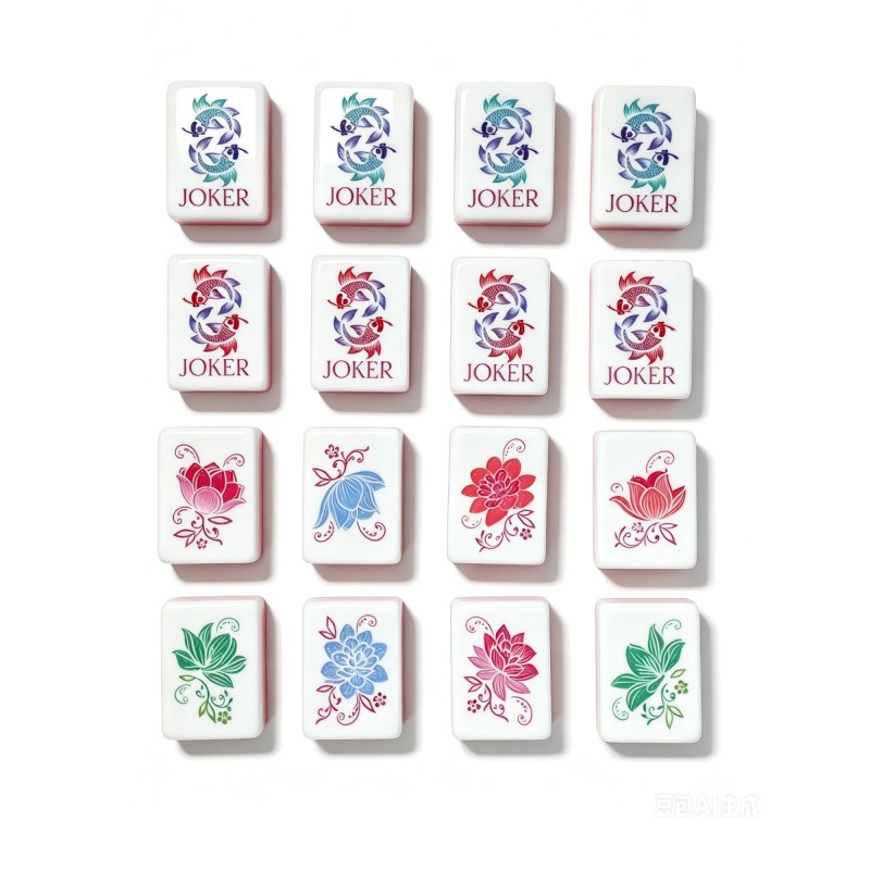 ,Pearlescent Mahjong Tiles,Custom 4-Layer American Mahjong Tiles,Hand-carved,American Mahjong Set with