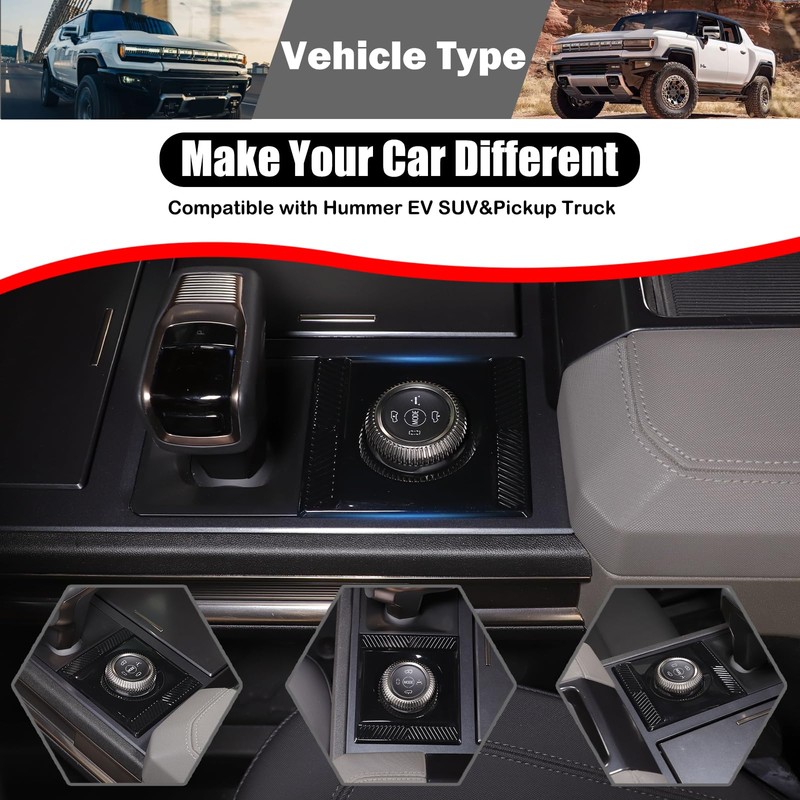 for Hummer EV Accessories Center Console Drive Mode Gear Shift