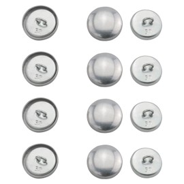 Self Cover Buttons ZCZQC 50Set 20mm 32L Metal Craft Covered Button Kit Buttons to Cover with Flat Backs