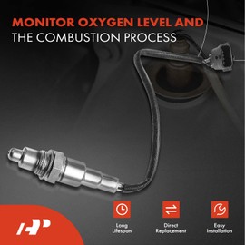 Sensor de oxígeno O2 A-Premium compatible con Nissan Altima 2015-2018, Maxima 2016-2020, Murano 2015-2020, Pathfinder 2015-2019, Quest 2015-2017, Rogue & Infiniti QX60 2015-2019, Reemplaza # 26A0BV80A