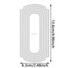 XMZZMX Geometry Rectangle Label Metal Cutting Dies for Card Making,