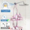 Joqixon Shower Caddy, Upgraded Extended Length Shower Caddy Over Showerhead