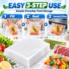 50-Pack Vacuum Food Storage Bags for Food Preservation – Reusable