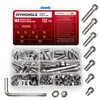 132 Piece M8 Screws Set, Stainless Steel Cylinder Screws with