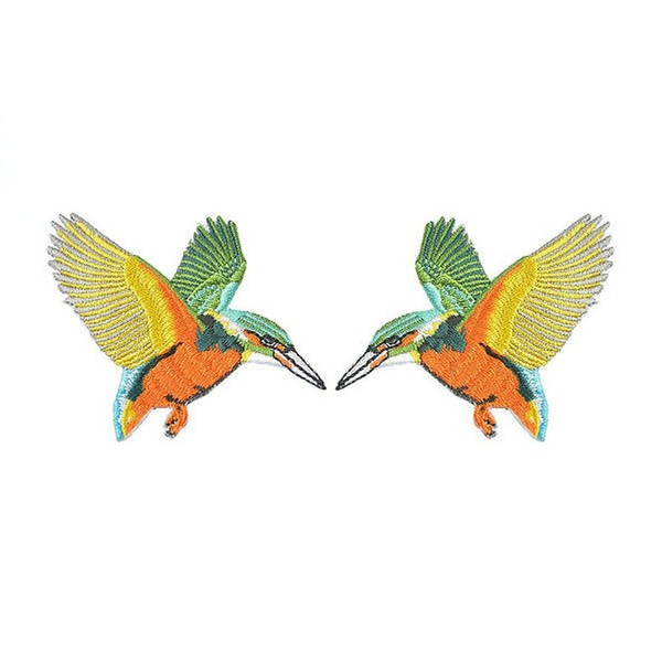 Birds Patches Embroidered Iron-on Appliques (Style C)