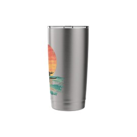 Paddleboard Yoga SUP Girl Paddle Board Retro Stainless Steel Insulated Tumbler