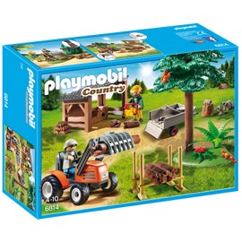 Playmobil 6814 Country Lumber Yard with Tractor