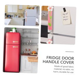 WOONEKY Protect Refrigerator Handles 2pcs Kitchen Gadget Fridge Freezer Door Handle Covers