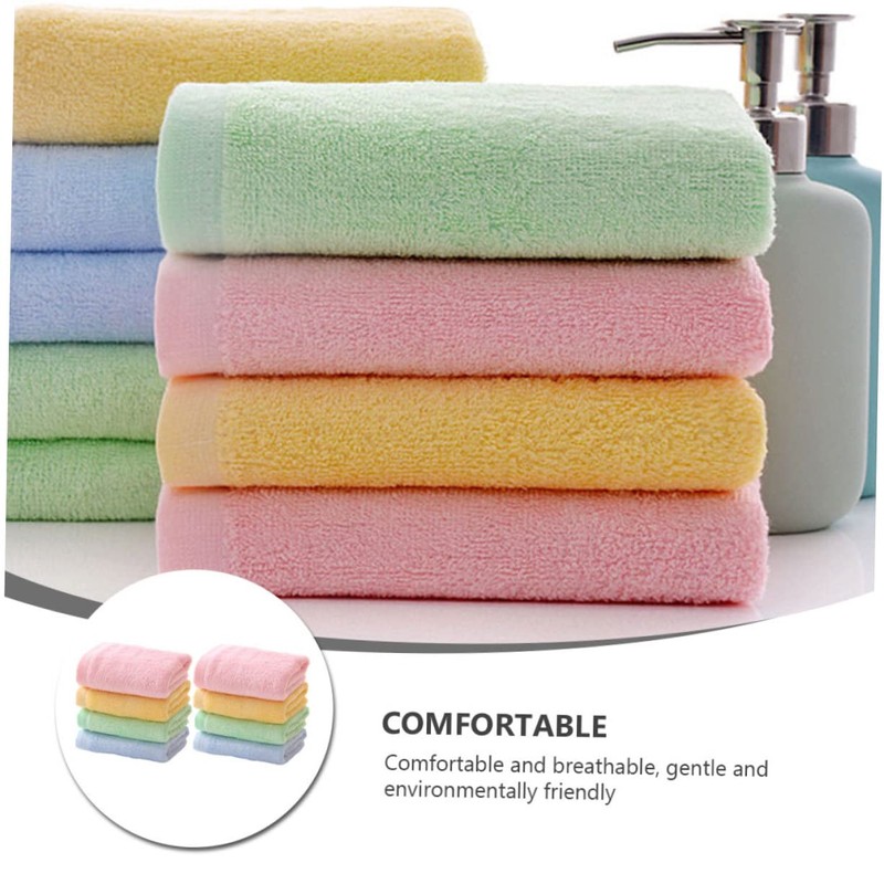FRCOLOR 8Pcs Super Absorption Towels for Soft and Washable Washcloths
