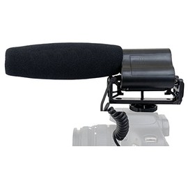 Digital Nc Shotgun Microphone (Stereo) with Windscreen & Dead Cat Muff for Sony Alpha a6600