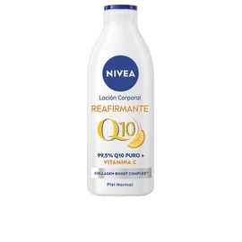 NIVEA Q10 Firming Body Lotion (1 x 400 ml), Moisturising Body Cream for Normal Skin, Firming Body Cream with Collagen Boost Complex and 99.5% Pure Q10