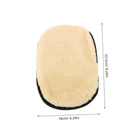 iplusmile Shoe Polishing Glove Faux Lambswool Durable Cleaning Pad for Leather Care and Boot Polishing High Absorption and Gentle Surfaces for Shoes and Automotive Cleaning
