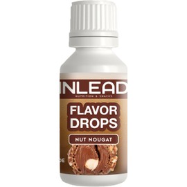 INLEAD - Flavor Drops | Sugar Free & Calorie Free | Aroma Drops for Food & Drink | Versatile | Top Taste | Vegan - 30 ml (Nut Nougat - Nut Nougat)