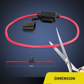 GUUZI 6pcs ATC/ATO 16AWG Fuse Holder 32V/20A with Medium Fuse for Car, Truck, Automotive, Marine, Industrial, and RV