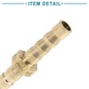 ACROPIX Universal 5mm Gold Tone Brass Barb Hose Fitting Straight