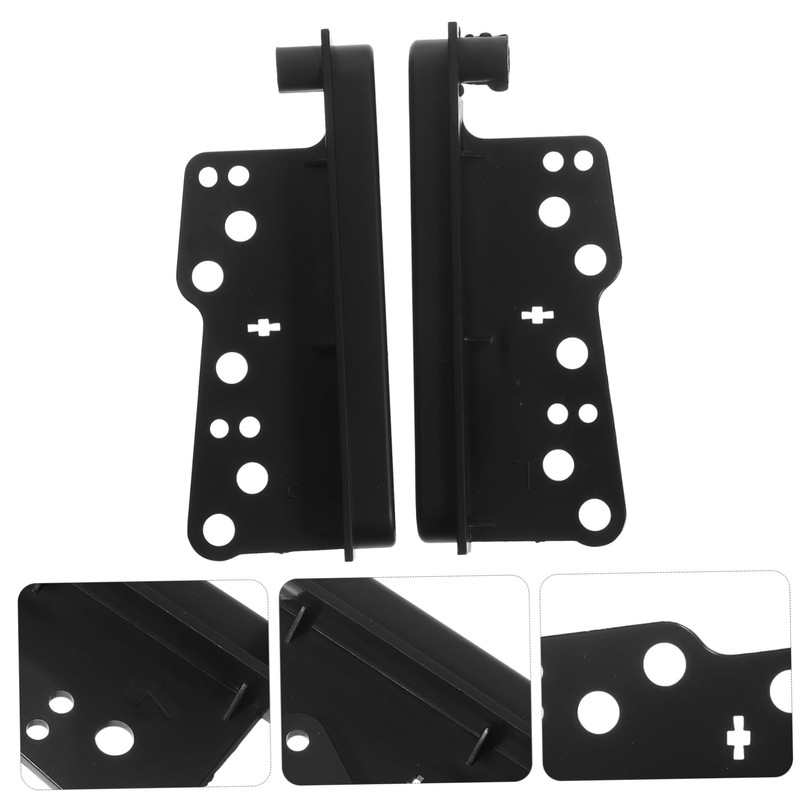 CHILDWEET 2pcs Double Din Dash Mounting Trim Bezel Kit for