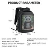 Untrxr Led Backpack with Programmable Screen,17 inch Waterproof Led Bag,Travel,