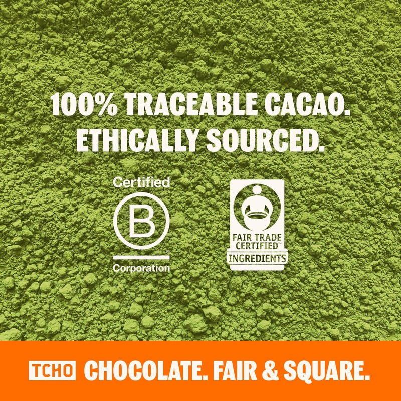 TCHO Perfect Matcha Chocolate Bar 10 Pack - Organic Oat