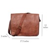 Komal's Passion Leather Vintage Mens 16 Inch Leather Laptop Messenger