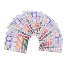 Hohopeti 20 Sheets Dot Sticker Journal Planner Kit DIY Scrapbook Decorative Stickers