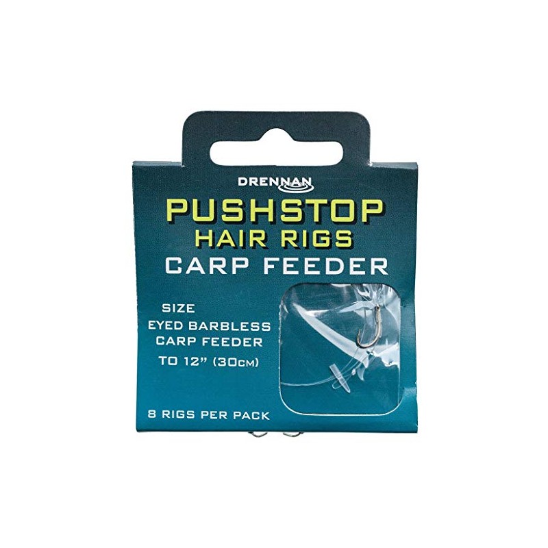 DRENNAN CARP FEEDER QUICKSTOP HAIR RIGS SIZE 12 - HNQCFD012