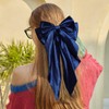 Exquisite Satin Bow Hair Accessory Velvet Large Hair Bow Long