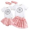 AMAWMW Big Sister Little Sister Matching Outfits Toddler Baby Girl