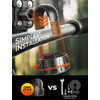 LISEN Bike Phone Holder Mount, [Military Grade Anti-Vibration ＆ Drop-Proof