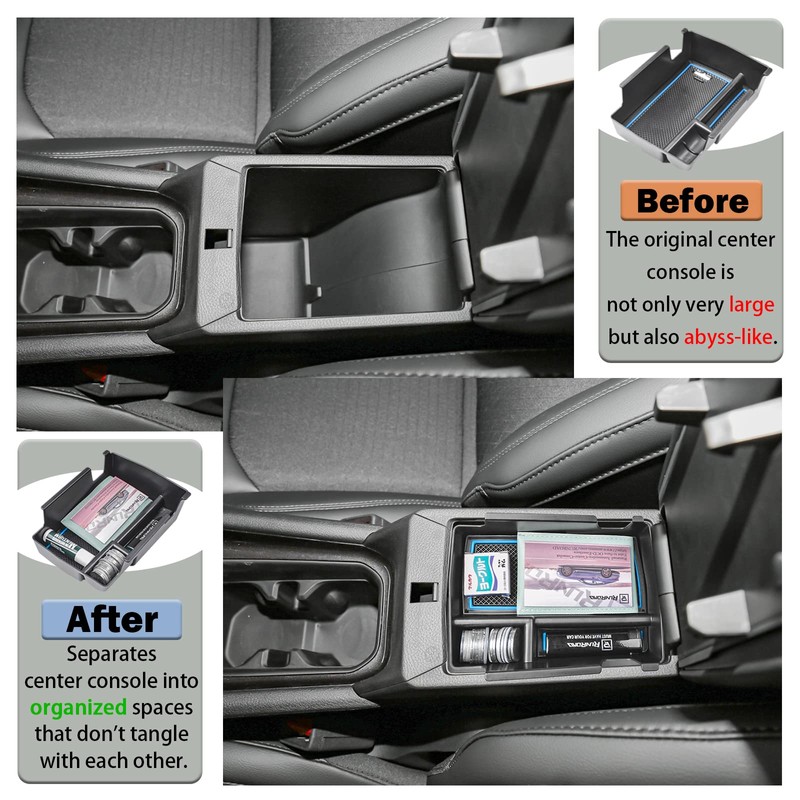 RUNROAD Center Console Organizer Tray Compatible with Jeep Compass 2022-2025