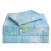JSD Blue Floral Print Sheet Set Twin Size, 3 Piece