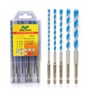 NEWTASTE 5PCS(Size 5/32"-3/8") Masonry Drill Bit Set with Hex Shank,