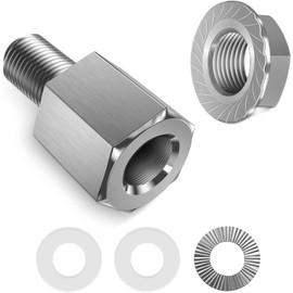 NICEDACK Bicycle axle adapter for 3/8 inch x26 full axle, universal bicycle trailer coupling adapter