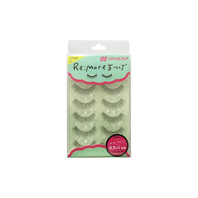 BN Moor Eyelashes RME-02 Natural Flare (5 Pairs)