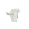 Slatwall 40mm Single Prong Hooks in White for Retail Shop