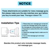 AiRelax Massage Gun Attachments for Hypervolt Go, Upgraded 15 PCS