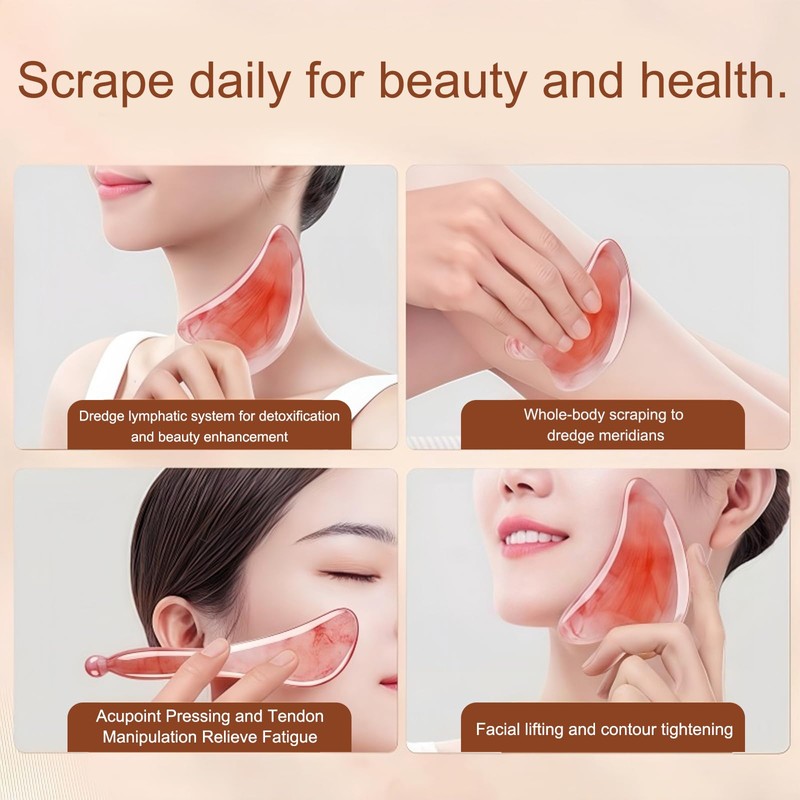 MUNSKT Lymph Contour Face Brush, Cellulite Massage Brush for Skin,