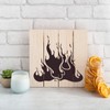Flames Stencil - Reusable Stencils for Painting - Create DIY