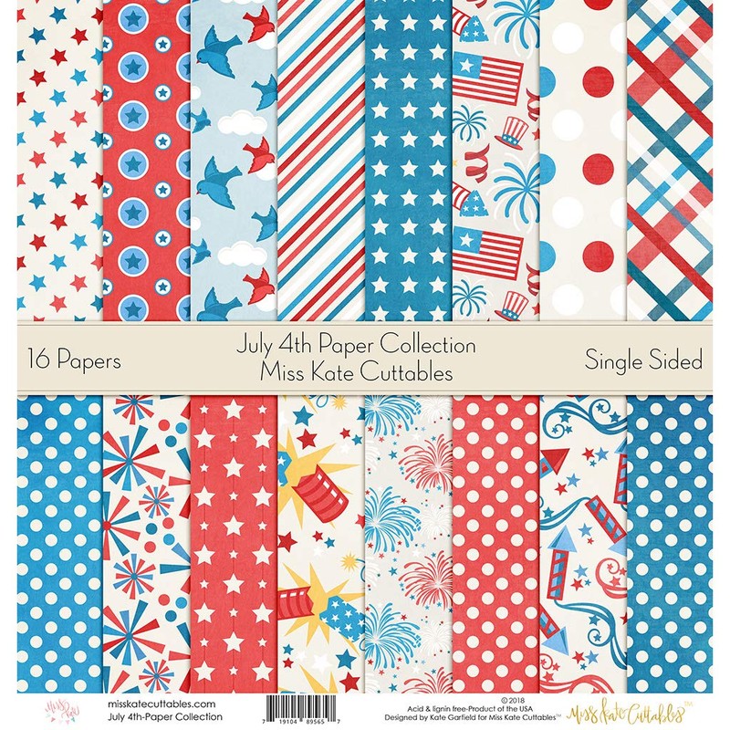 Miss Kate Cuttables Single Sided Scrapbook 12x12 inch 16 Sheets