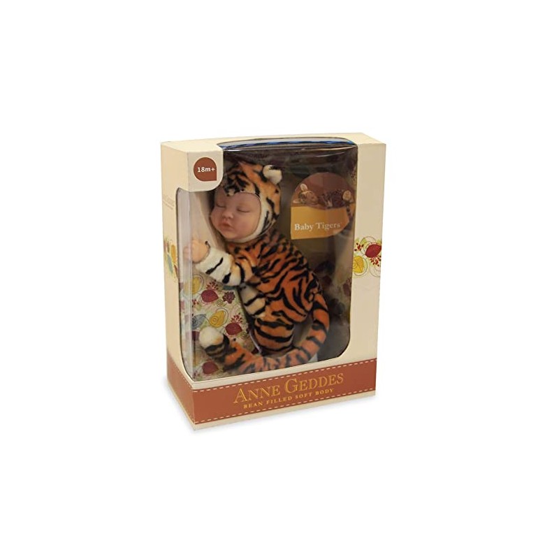 ANNE GEDDES Baby Tiger Bean Filled Soft Doll