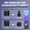 R QIDI TECHNOLOGY Matte PLA Filament 1.75mm, 3D Printer Filament