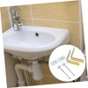 TEHAUX 2pcs Undermount Sink Brackets High Bathroom Clips for Secure
