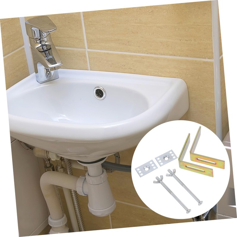 TEHAUX 2pcs Undermount Sink Brackets High Bathroom Clips for Secure
