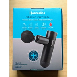 HoMedics NEW! HOMEDICS THERAPIST SELECT CORDLESS COMPACT PERCUSSION MASSAGER GUN W/HEAT