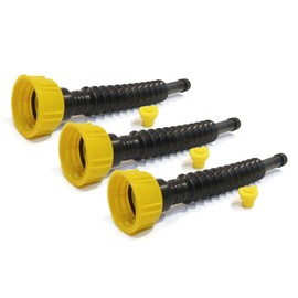 The ROP Shop | (Pack of 3) Fuel Canister Nozzle Kit with Filter & Plug for Gasoline & Water Can