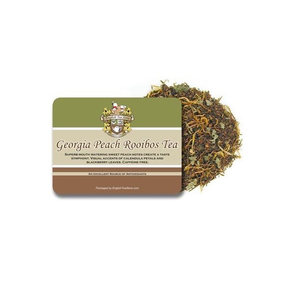 Georgia Peach Rooibos Caffeine Free Tea - Loose Leaf - 16oz