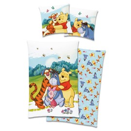 Winnie The Pooh Bed Linen 80 x 80 135 x 200 cm, 100% Cotton Renforce